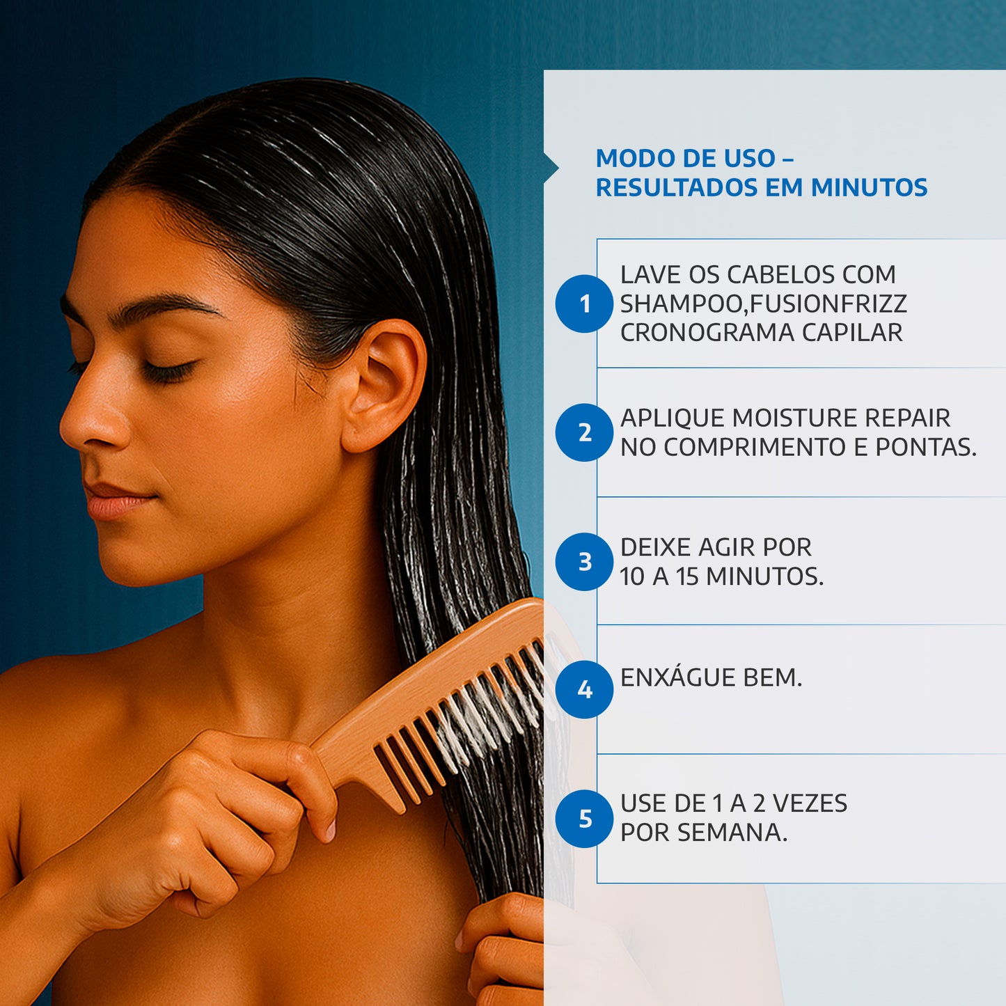 Máscara Reconstrutora Hidratante Fusion Frizz Moisture Repair 500ml