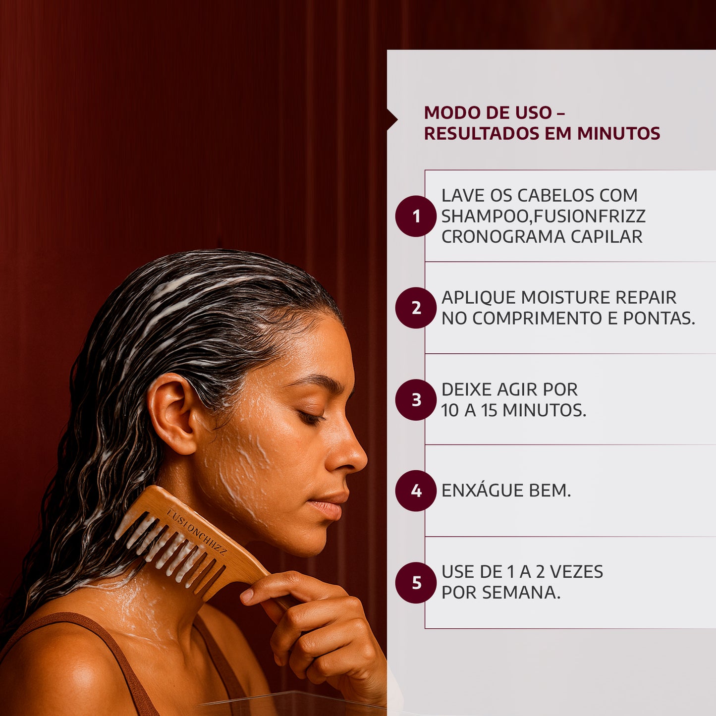 Fusionfrizz - Máscara Hidratante Moisture Hydration -250ml