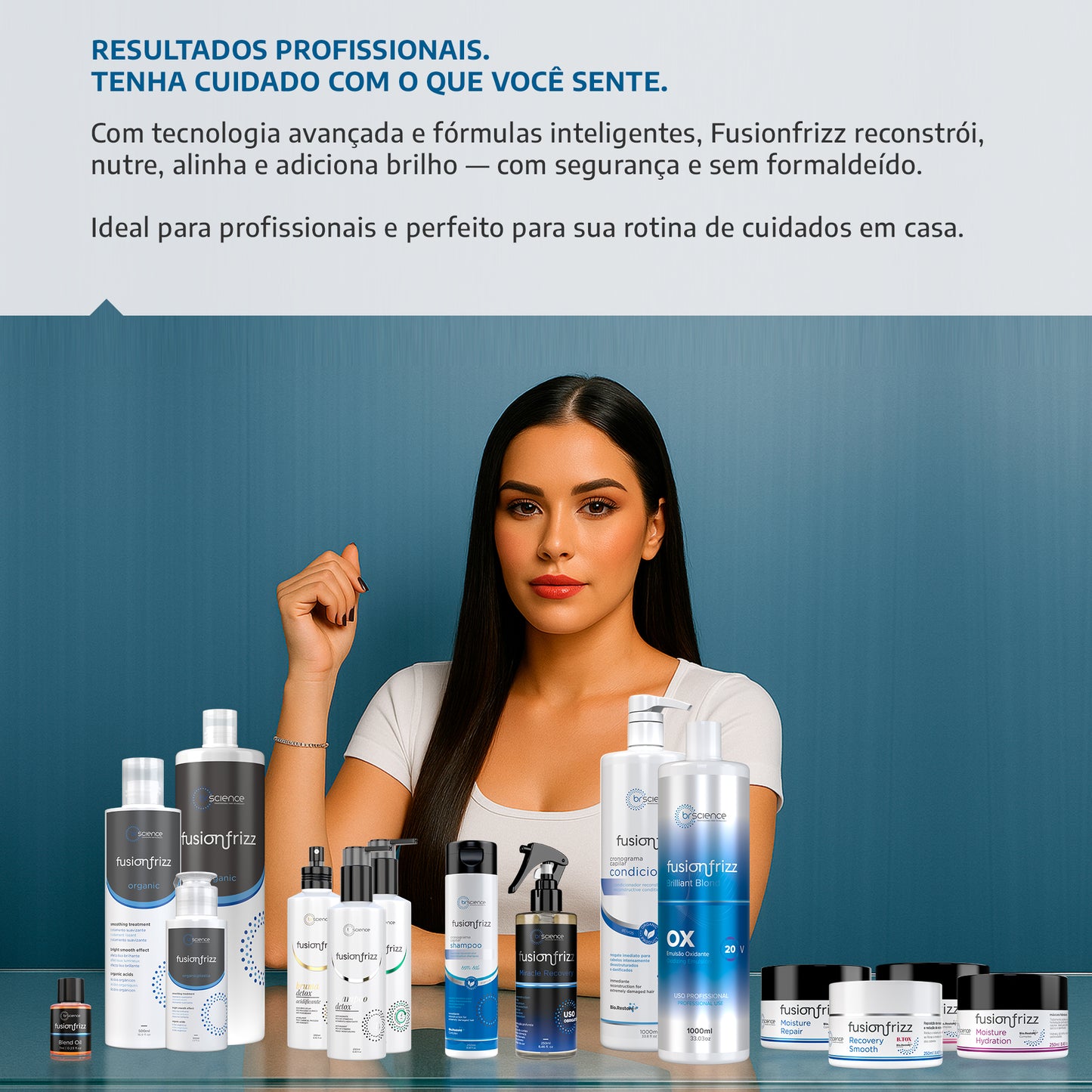 Escova Progressiva Orgânica Fusion Frizz 1000ml