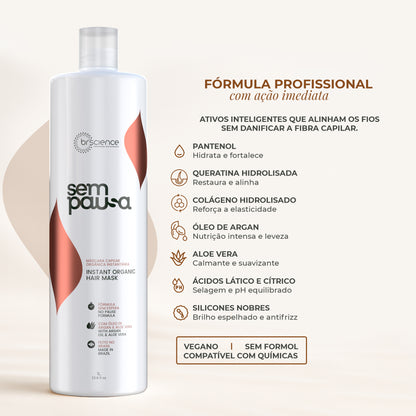 Sem Pausa – Máscara Orgânica Instantânea - 300ml
