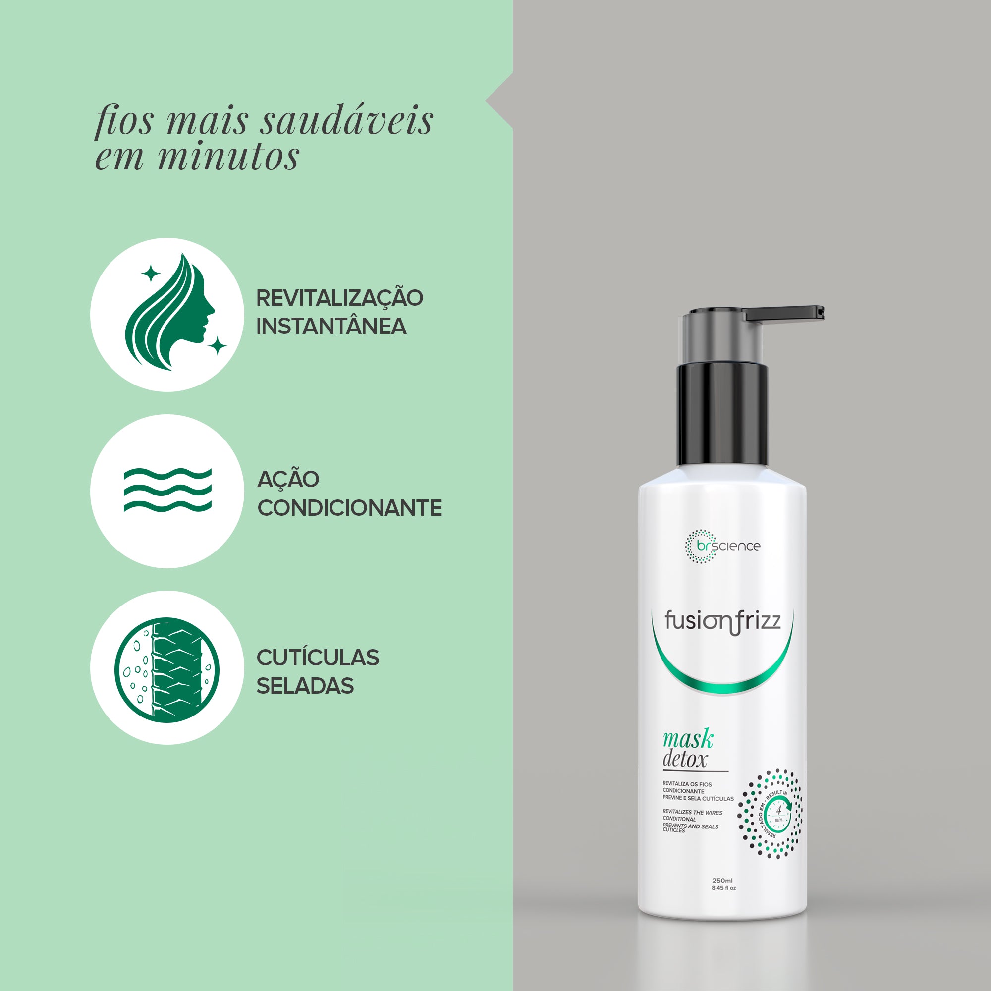 Fusionfrizz Detox - Máscara 250ml – Brscience