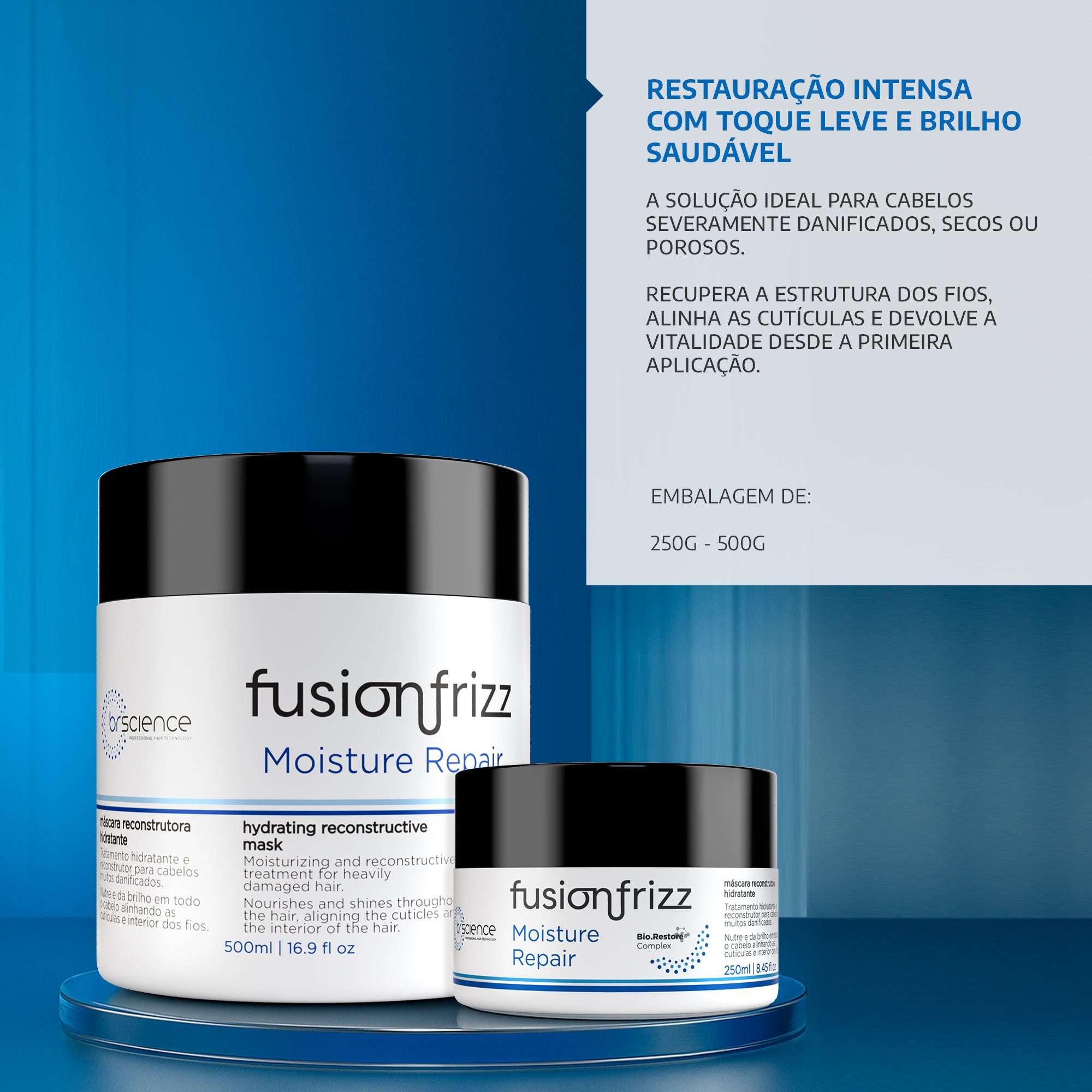 Fusionfrizz - Máscara Reconstrutora Hidratante Moisture Repair