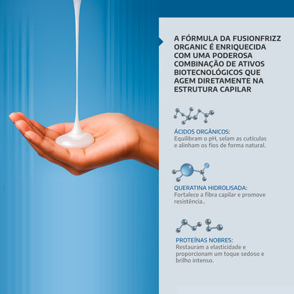 Escova Progressiva Orgânica Fusion Frizz 1000ml