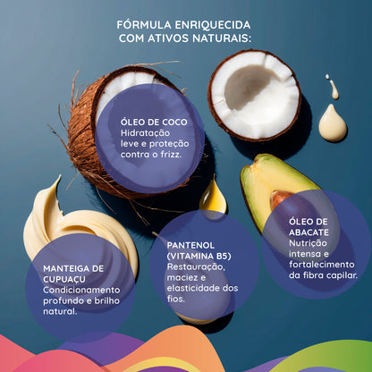 Fusionfrizz Cachos - Creme de Pentear Modelador de Ondas 500ml