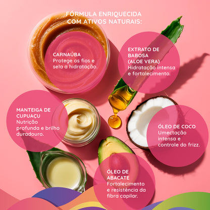 Fusionfrizz Cachos - Creme de Pentear Modelador de Crespos 500ml