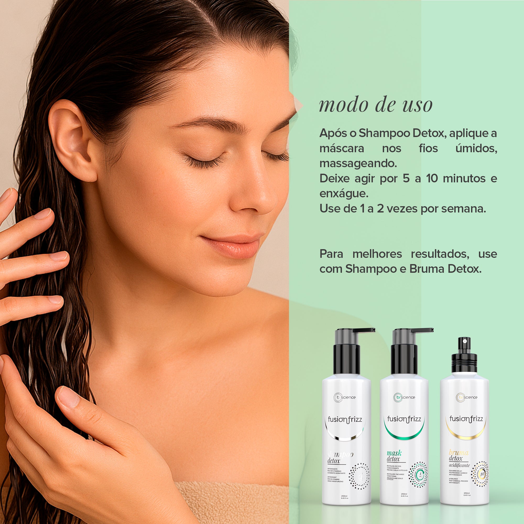 Fusionfrizz Detox - Máscara 250ml – Brscience