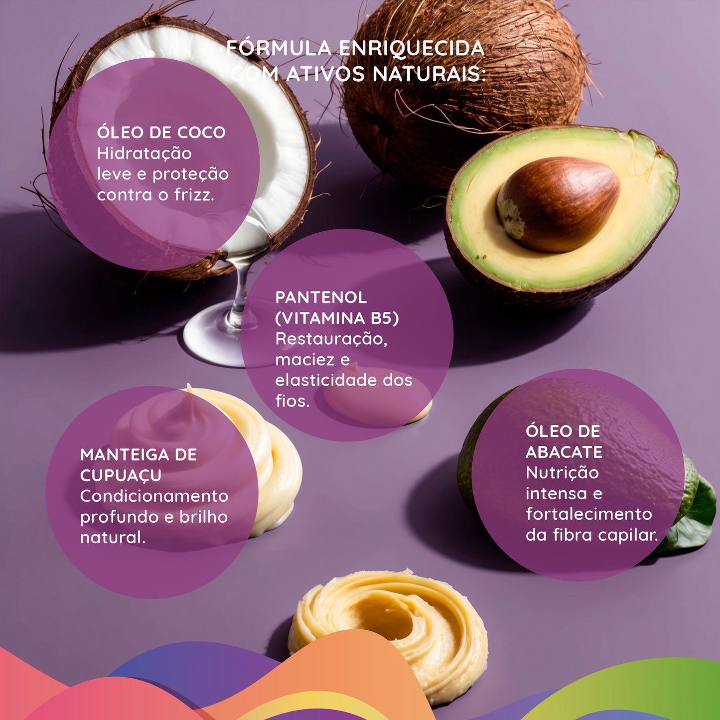 Fusionfrizz Cachos - Creme de Pentear Modelador de Cachos 500ml