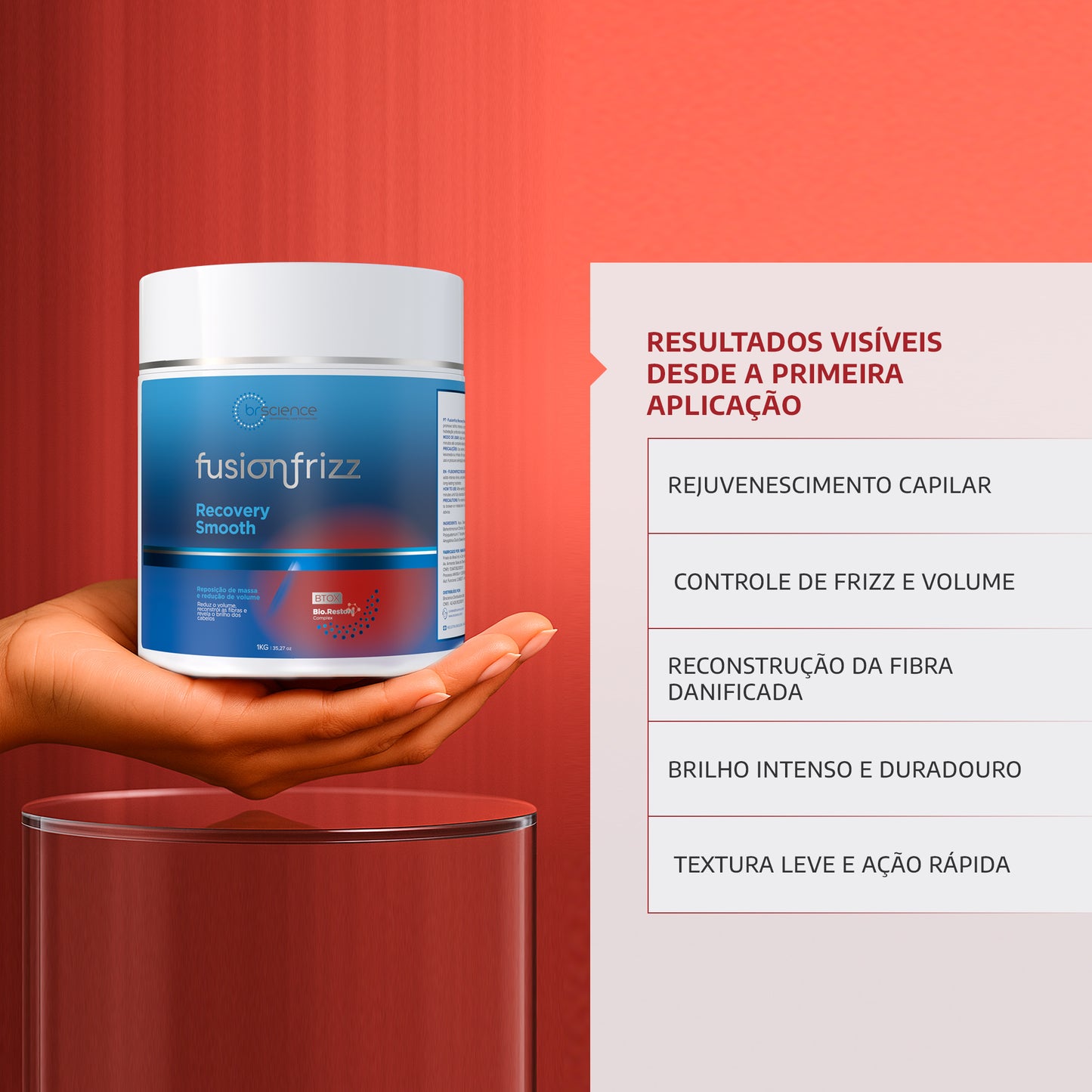 Fusionfrizz - BTX Reconstrutor e Redutor de Volume Recovery Smooth 1kg