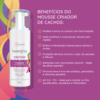 Fusionfrizz Cachos - Mousse Criador de Cachos 150ml