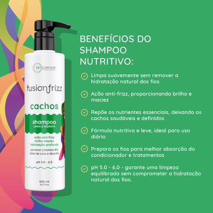 Fusionfrizz Cachos - Shampoo Nutritivo 500ml
