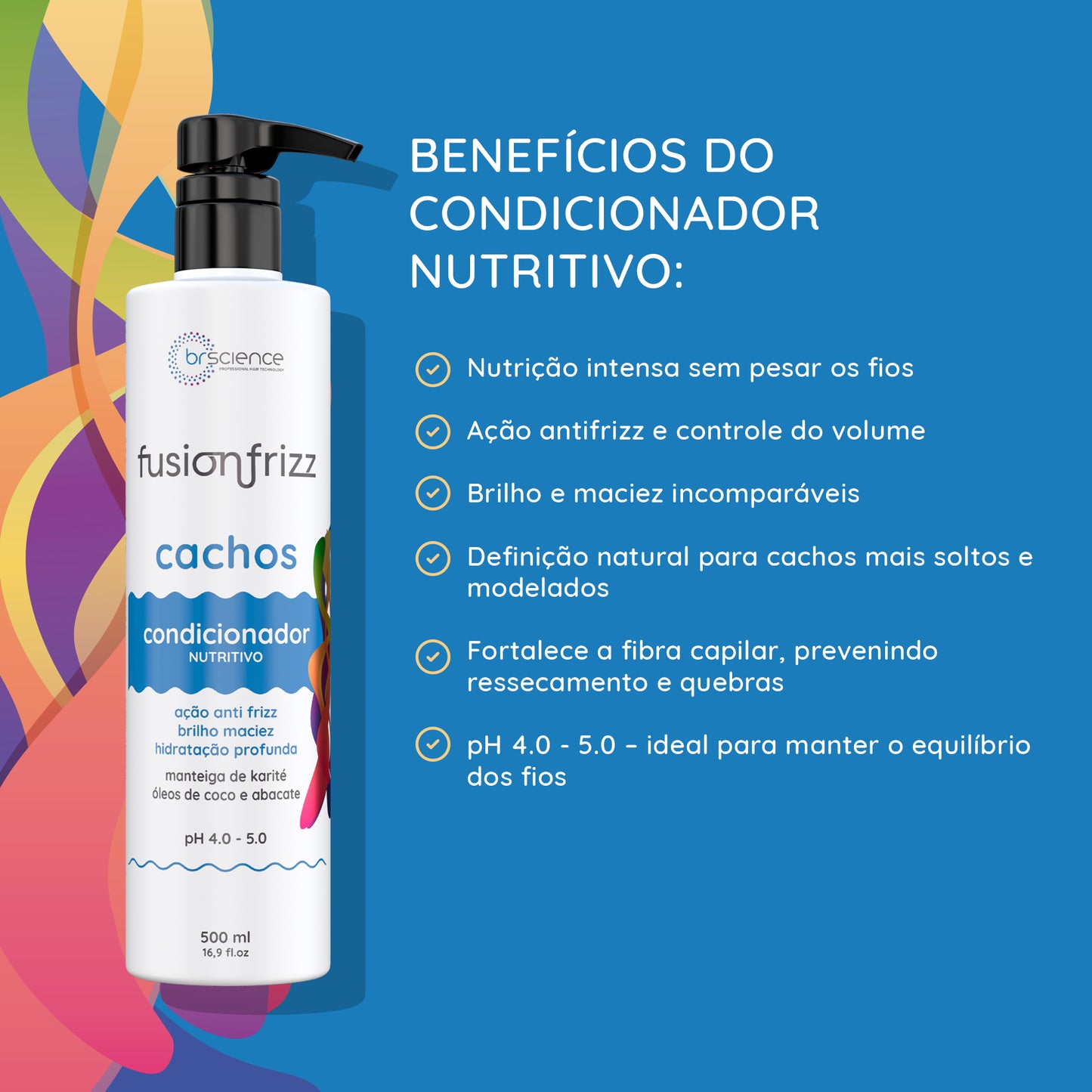 Fusionfrizz Cachos - Condicionador Nutritivo 500ml