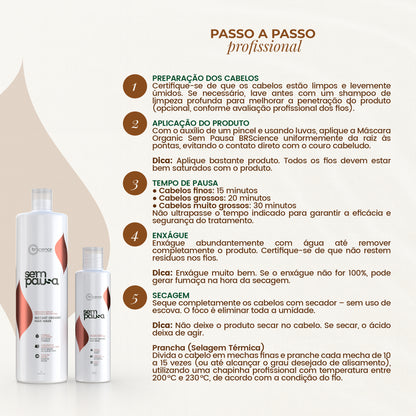Sem Pausa – Máscara Orgânica Instantânea - 300ml