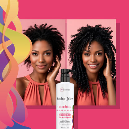 Fusionfrizz Cachos - Creme de Pentear Modelador de Crespos 500ml