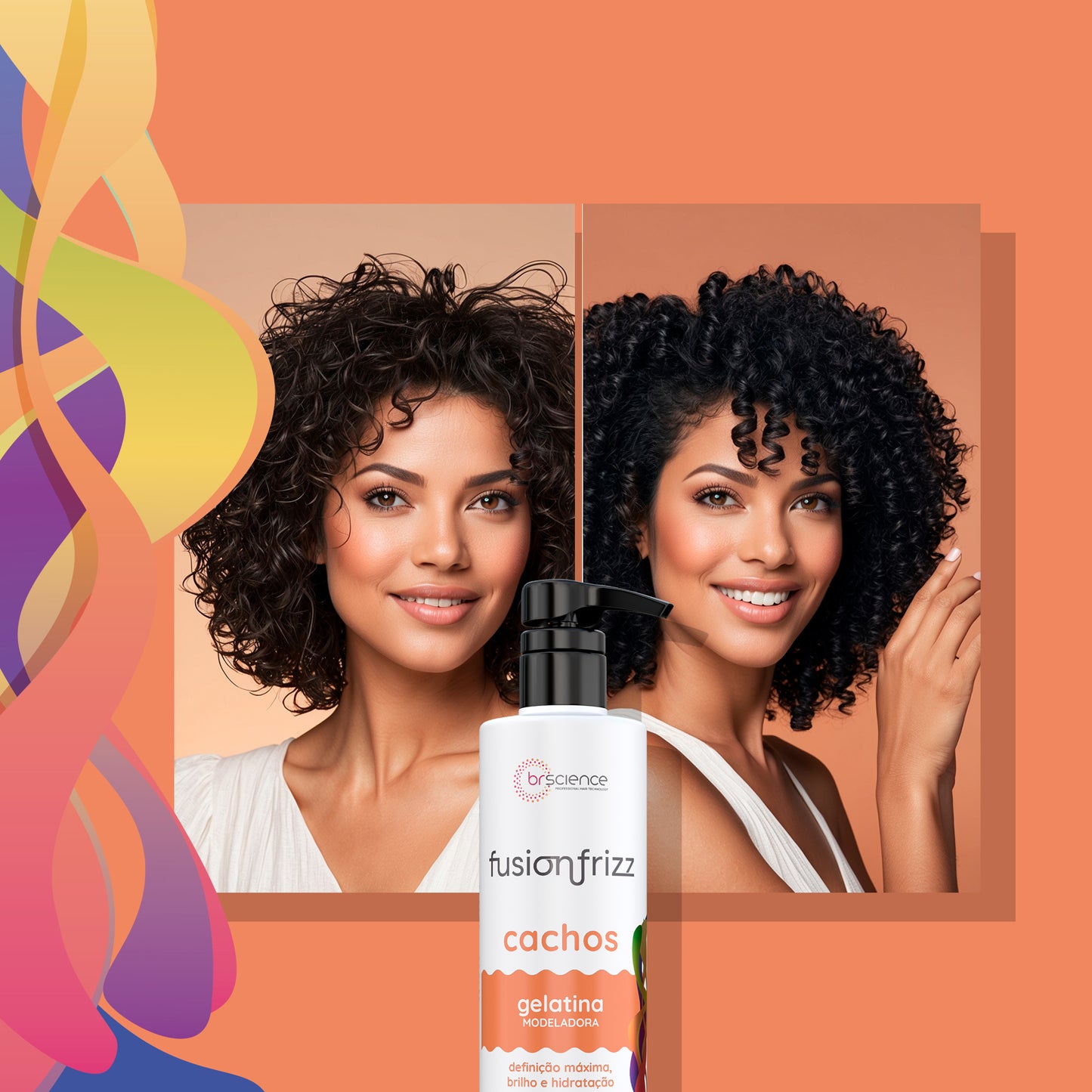 Fusionfrizz Cachos - Gelatina Modeladora 500ml