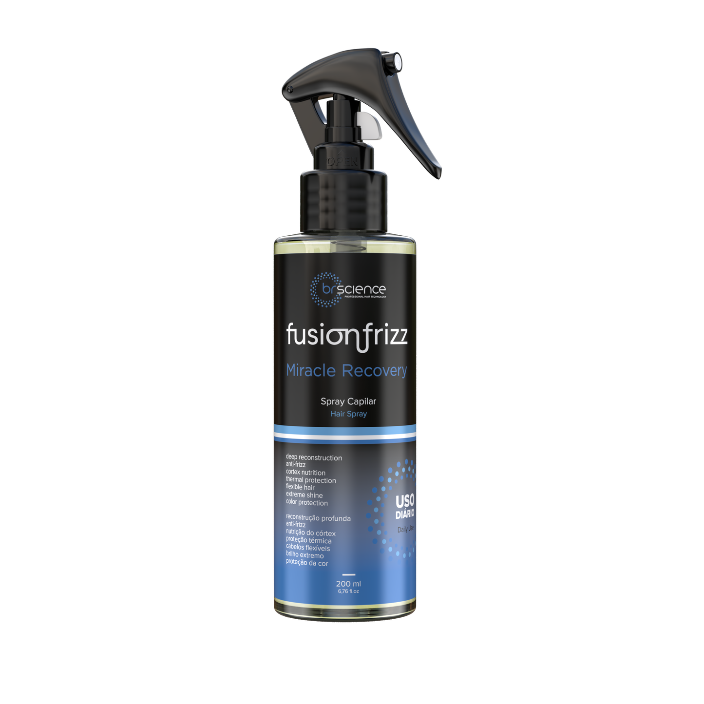 Fusionfrizz - Protetor Térmico de Uso Diário Miracle Recovery 200ml