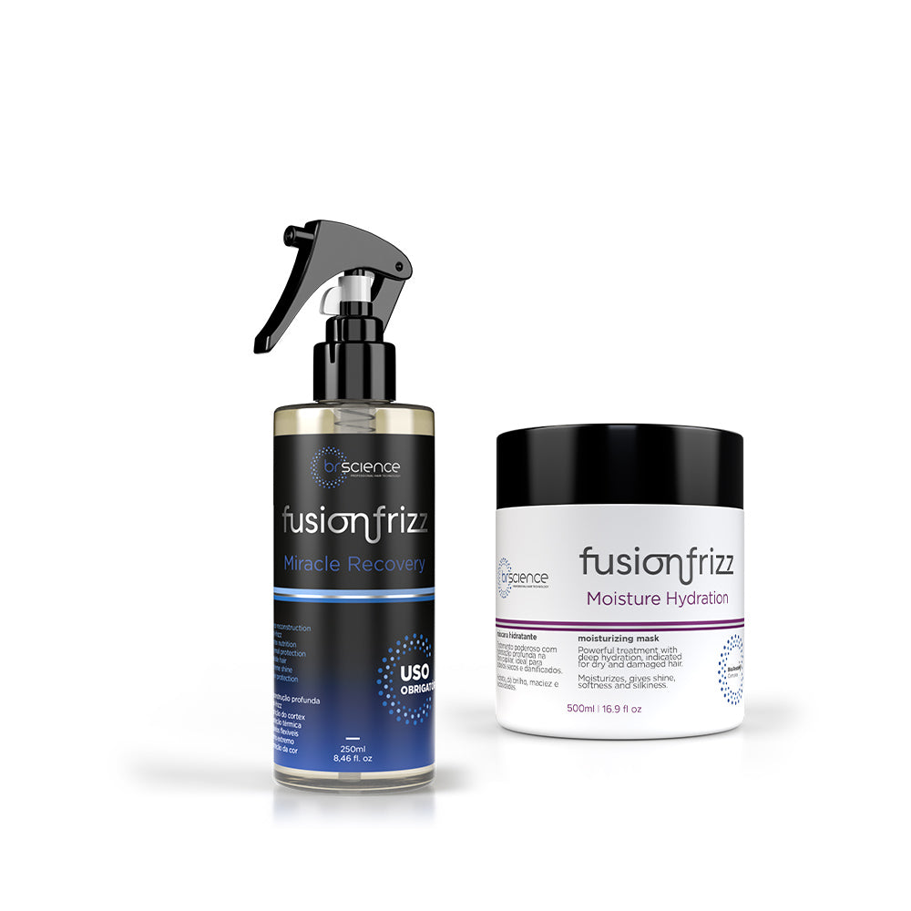 Fusionfrizz - Kit Protetor Térmico + Máscara de Hidratação