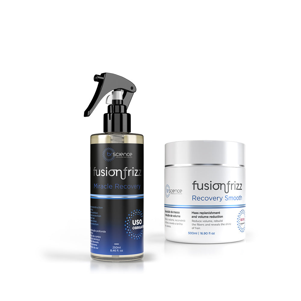 Fusionfrizz - Kit Protetor Térmico Miracle Recovery + BTX Recovery Smooth