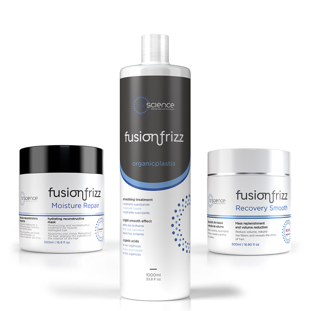 Fusionfrizz - Kit Orgânica, Máscara Moisture Repair e BTX Recovery Smooth